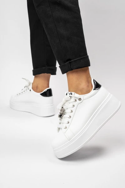 Damskie Sneakersy GLAM BEAR – White/Black