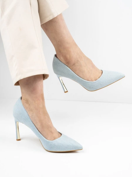 Modne czółenka - Eclanne Cowboy White