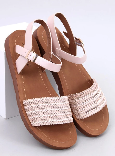 Sandałki w stylu boho SALINON OFF-WHITE