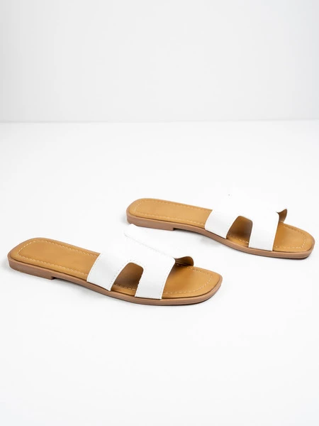 Klapki Sasa w kolorze White