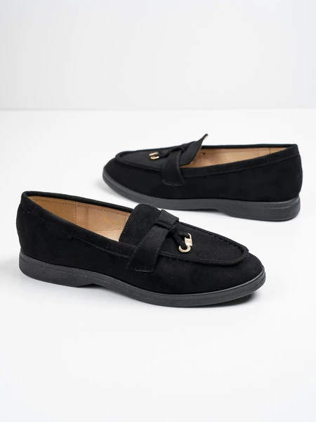 Modne mokasyny damskie w kolorze Black