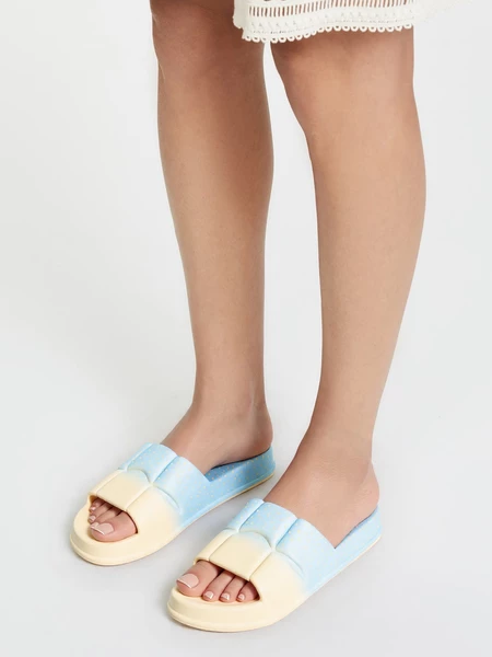 Damskie Klapki ESTRELLA BLUE/CREAM