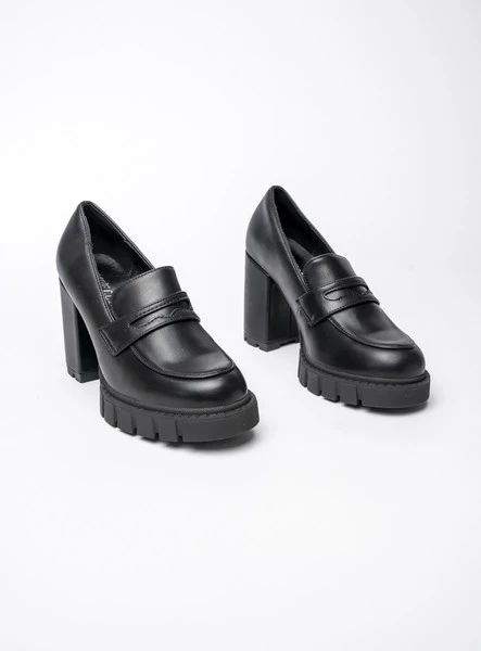 Damskie Botki Black PU