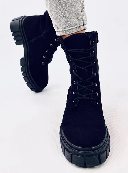 Botki sznurowane KELIS BLACK