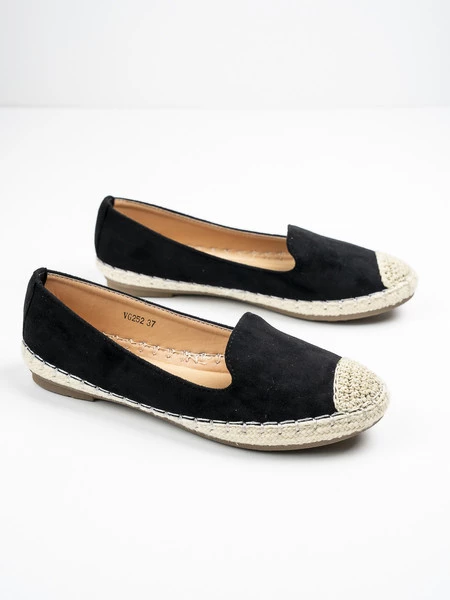 Modne espadryle damskie w kolorze Nero