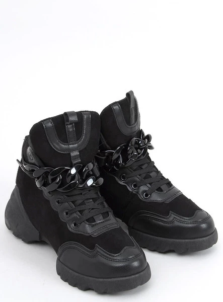 Buty sportowe z odpinanym łańcuchem PERI BLACK