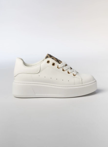 Damskie Sneakersy SAVANNAH WHITE/LEOPARD