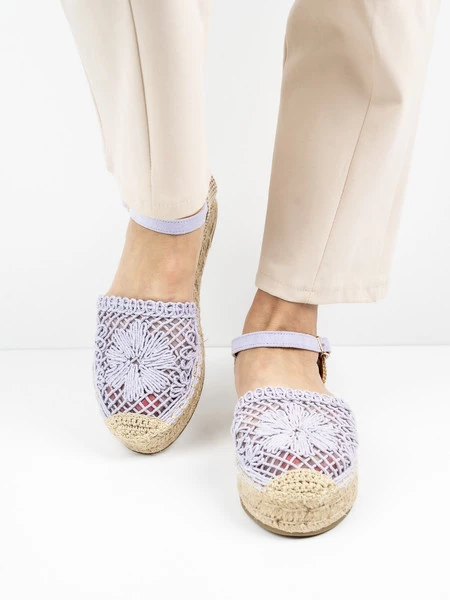 Espadryle Gama w kolorze Purple