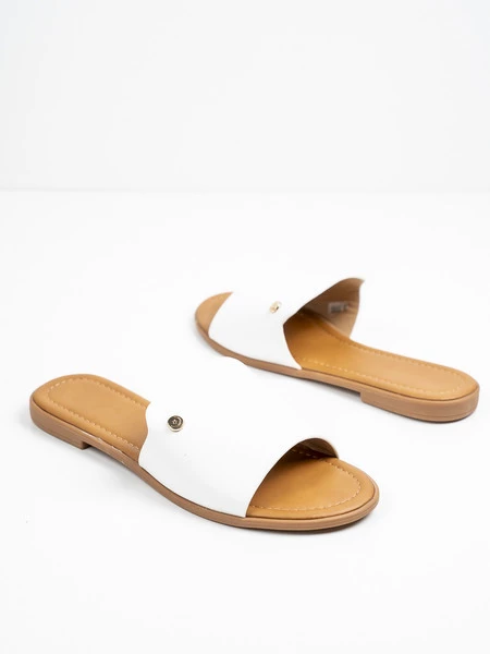 Klapki Marsylia w kolorze White