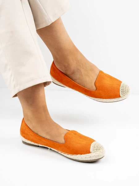 Modne espadryle damskie w kolorze Arancione