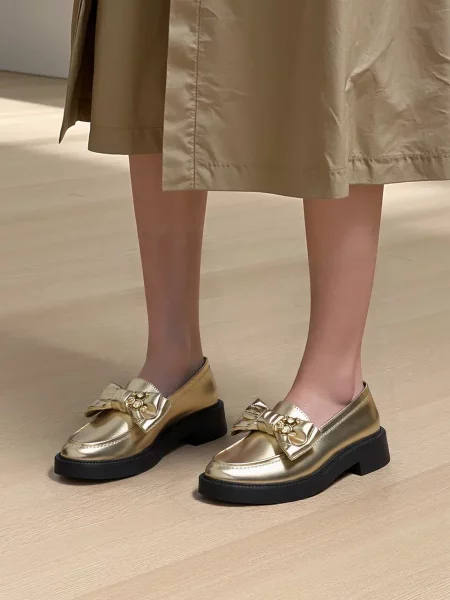 Damskie Mokasyny ELYDA GOLD