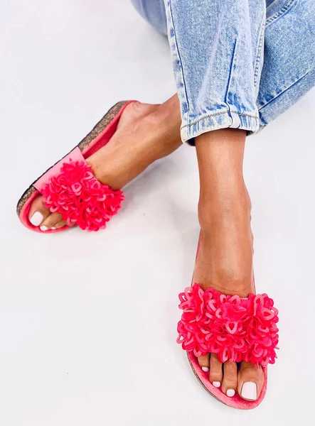 Klapki korkowe BERRY CORAL