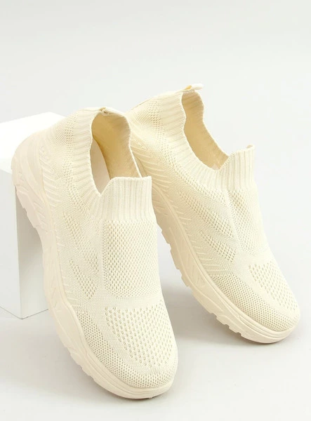 Buty sportowe skarpetkowe PEGGIE BEIGE