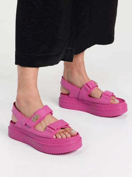 Sandały damskie eleganckie w kolorze Fushia