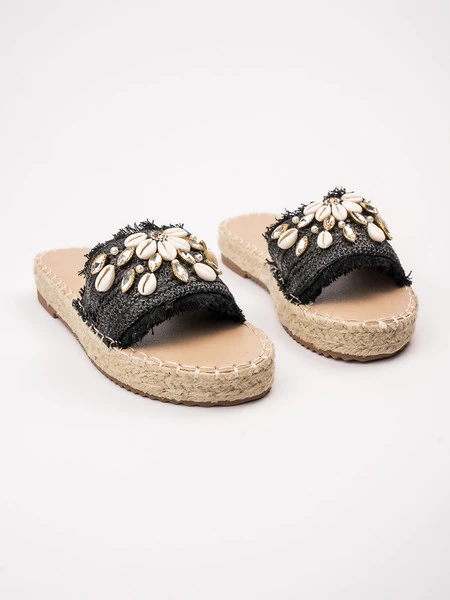 Damskie Klapki BLACK