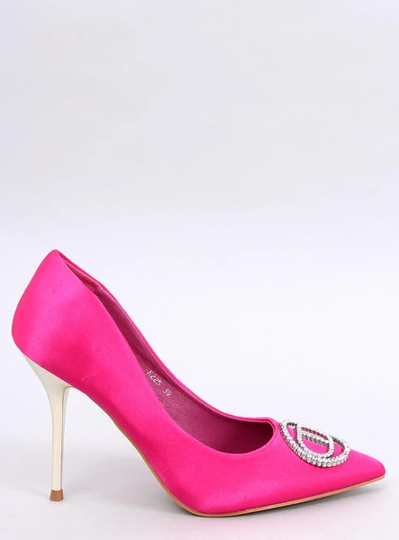 Szpilki z kryształkową ozdobą MALCONI FUKSJA