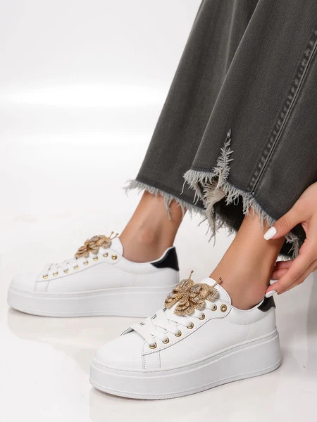 Damskie Sneakersy BUTTERFLY LUX – White/Black