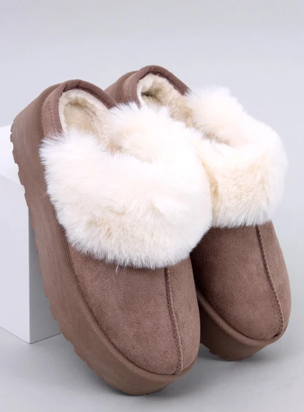 Kapcie śniegowce na platformie ALLOD KHAKI