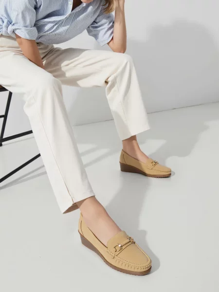 Damskie Mokasyny MIRENA KHAKI