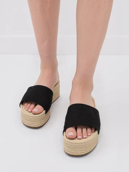 Damskie Klapki BLACK