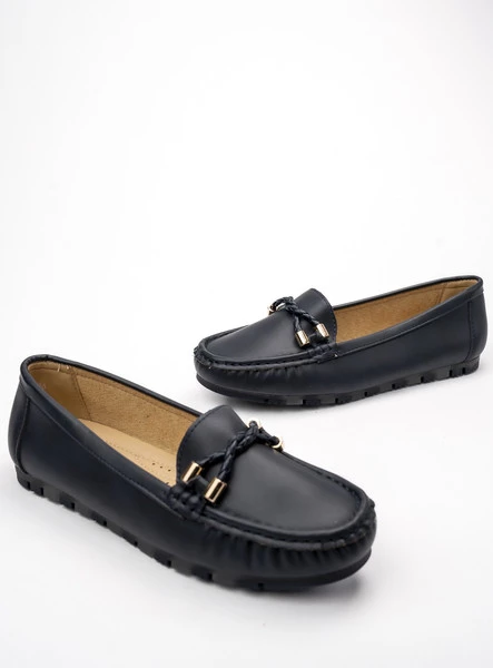 Damskie Mokasyny AMELIA NAVY – Subtelna Elegancja i Codzienny Komfort