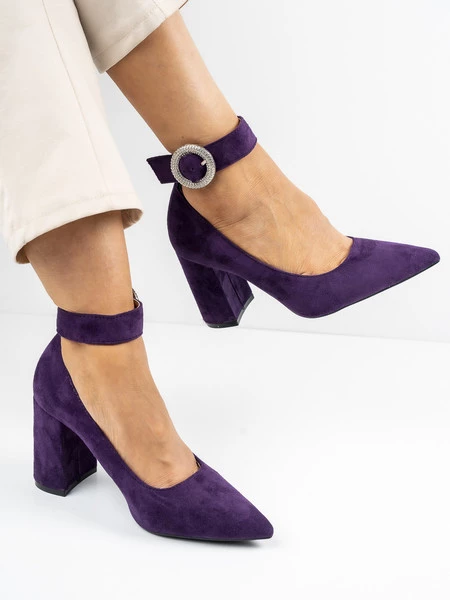 Modne czółenka damskie w kolorze Purple