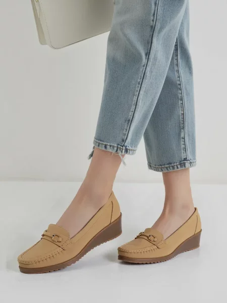 Damskie Mokasyny MIRENA KHAKI