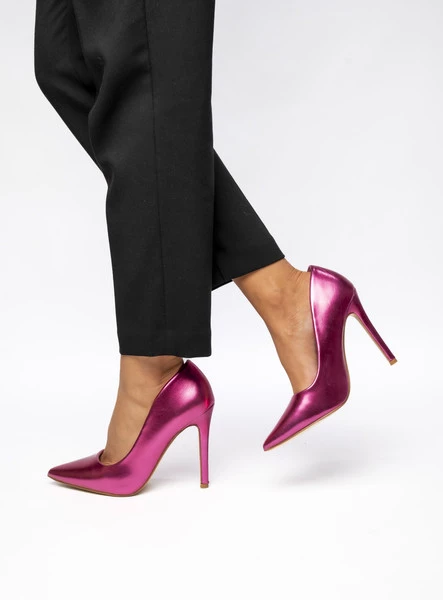 Damskie Szpilki LUMINA ROSE RED – Eleganckie Lakierowane Czółenka