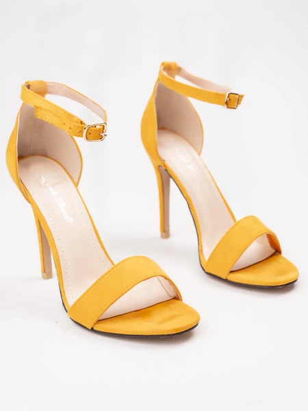 Damskie Sandałki na Szpilce ALEX YELLOW