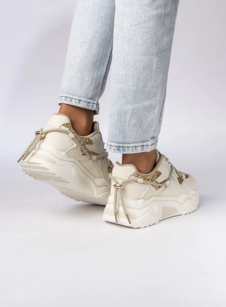 Damskie Sneakersy – Złote LUMIA BEIGE