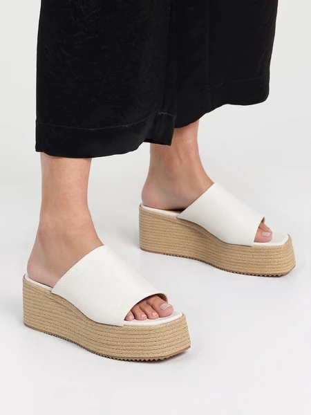 Damskie Klapki ELLE WHITE