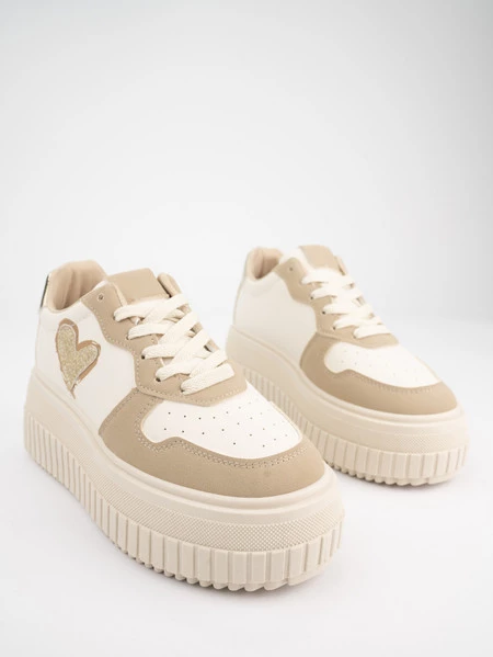 Damskie Sneakersy HEART KHAKI
