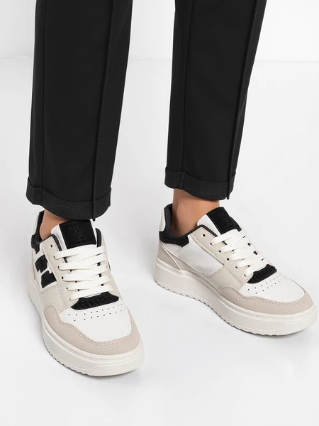 Damskie Sneakersy NORVIN – White/Black