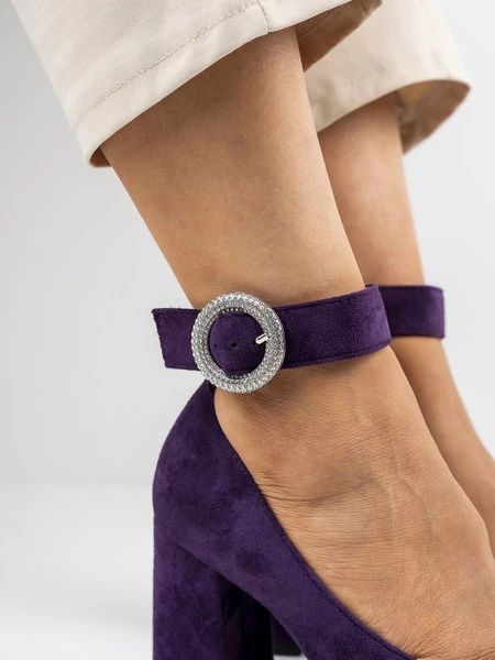 Modne czółenka damskie w kolorze Purple