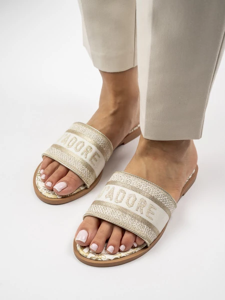 Damskie Klapki J'ADORE Gold