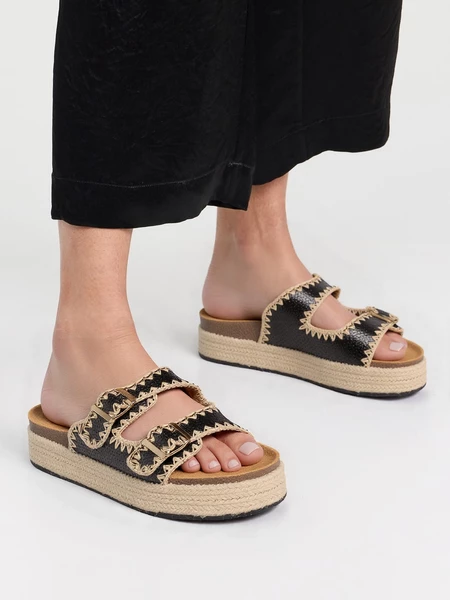 Damskie Klapki Livio BLACK