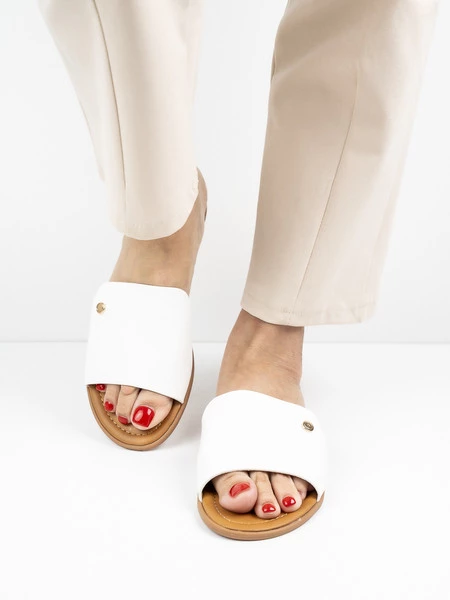 Klapki Marsylia w kolorze White