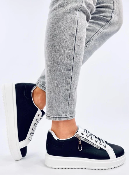 Trampki na wysokiej podeszwie HOPPER BLACK