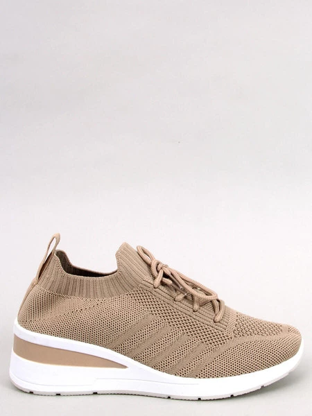 Buty sportowe na koturnie LEAKES KHAKI