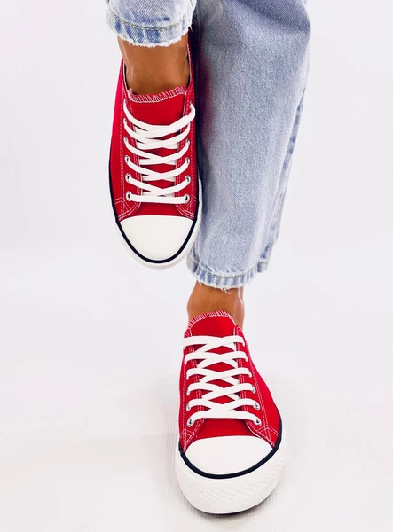 Trampki damskie klasyczne BASIC RED