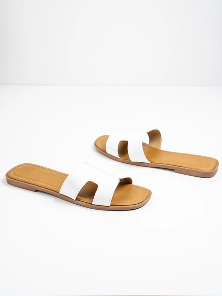 Klapki Sasa w kolorze White