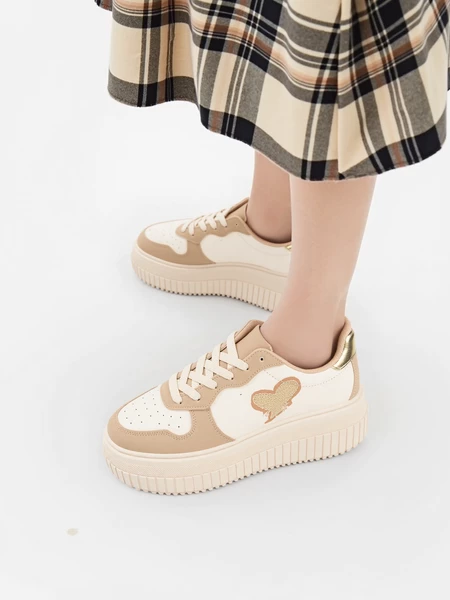 Damskie Sneakersy HEART KHAKI