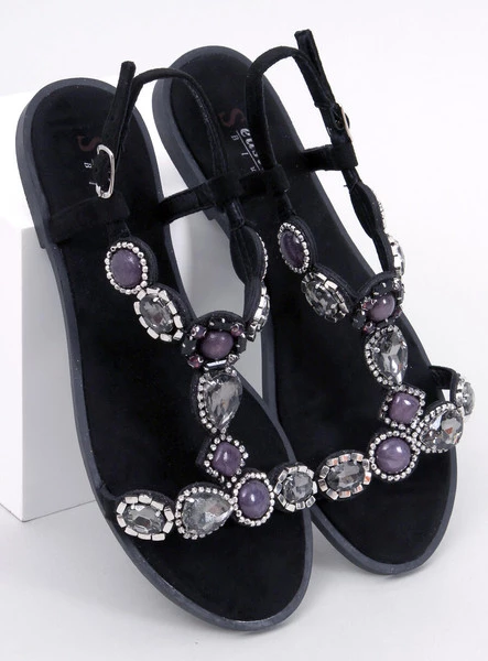 Sandałki z kamieniami JOLENE BLACK