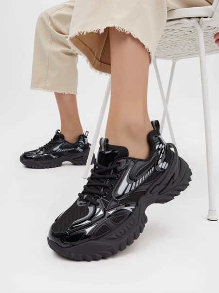 Sneakersy Futurystyczne Czarny