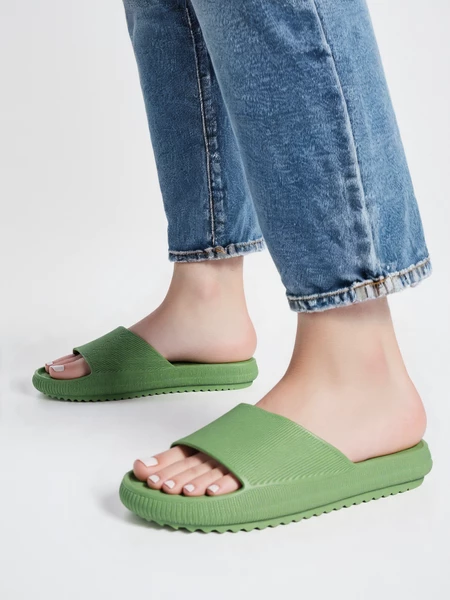 Damskie Klapki GREEN