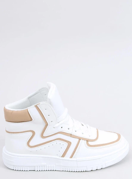 Trampki za kostkę LEIA WHITE/BEIGE