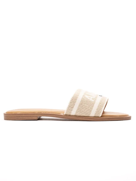 Klapki Amour Beżowy