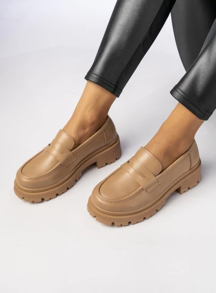 Damskie Mokasyny – Ciemny beż RIVIA KHAKI