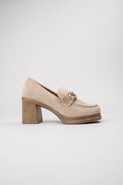 Damskie Loafersy LUX GRACE NUDE