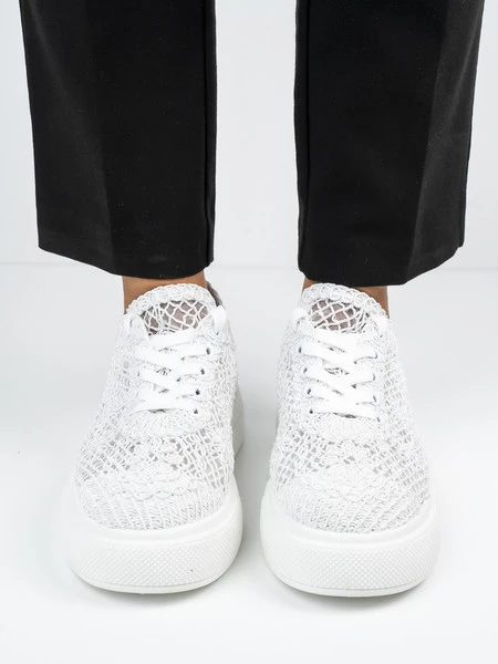 Sneakers ażurowe damskie White